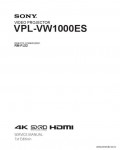 Сервисная инструкция SONY VPL-VW1000ES