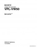 Сервисная инструкция SONY VPL-VW50