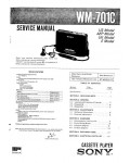 Сервисная инструкция Sony WM-701C