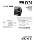 Сервисная инструкция Sony WM-EX30