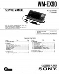 Сервисная инструкция Sony WM-EX90