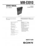 Сервисная инструкция Sony WM-EX910