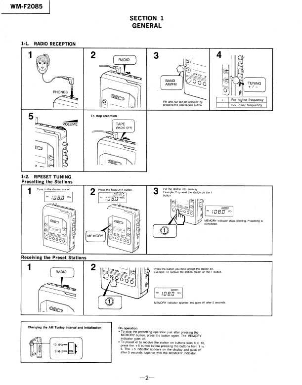 Сервисная инструкция Sony WM-F2085