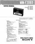 Сервисная инструкция Sony WM-F2097