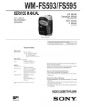 Сервисная инструкция Sony WM-FS593, WM-FS595