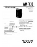 Сервисная инструкция Sony WM-FX10