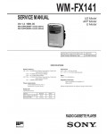 Сервисная инструкция Sony WM-FX141