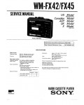 Сервисная инструкция Sony WM-FX42, WM-FX45