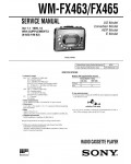Сервисная инструкция Sony WM-FX463, WM-FX465