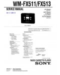 Сервисная инструкция Sony WM-FX511, WM-FX513