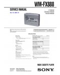 Сервисная инструкция Sony WM-FX888