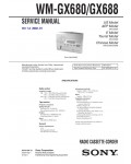 Сервисная инструкция Sony WM-GX680, WM-GX688