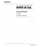 Сервисная инструкция SONY WRR-810A, 1st-edition, REV.2