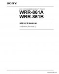 Сервисная инструкция SONY WRR-861, 1st-edition, REV.2