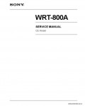 Сервисная инструкция SONY WRT-800A