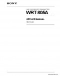 Сервисная инструкция SONY WRT-805A