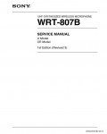Сервисная инструкция SONY WRT-807B