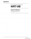 Сервисная инструкция SONY WRT-8B, 1st-edition, REV.2