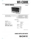 Сервисная инструкция Sony WX-C5000