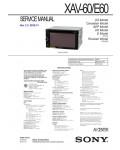 Сервисная инструкция Sony XAV-60, XAV-E60