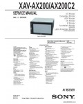 Сервисная инструкция SONY XAV-AX200, AX200C2 V1.1