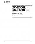 Сервисная инструкция SONY XC-ES50L