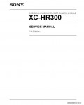 Сервисная инструкция SONY XC-HR300