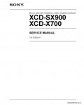 Сервисная инструкция SONY XCD-SX900, X700