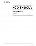Сервисная инструкция SONY XCD-SX900UV