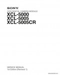 Сервисная инструкция SONY XCL-5000, 1st-edition, REV.1