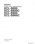 Сервисная инструкция SONY XCL-S600, S900