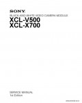 Сервисная инструкция SONY XCL-V500, X700