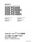 Сервисная инструкция SONY XDS-PD2000, MM VOL.1, 1st-edition, REV.6