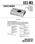 Сервисная инструкция Sony XES-M3