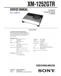 Сервисная инструкция Sony XM-1252GTR