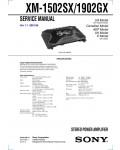 Сервисная инструкция Sony XM-1502SX, XM-1902GX