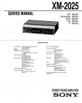 Сервисная инструкция Sony XM-2025