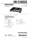 Сервисная инструкция SONY XM-2150GSX V1.2