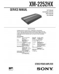 Сервисная инструкция Sony XM-2252HX