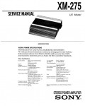 Сервисная инструкция Sony XM-275