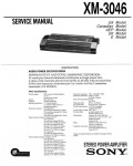 Сервисная инструкция Sony XM-3046