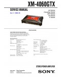 Сервисная инструкция Sony XM-4060GTX