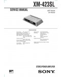 Сервисная инструкция Sony XM-423SL