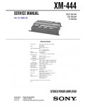 Сервисная инструкция Sony XM-444