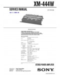 Сервисная инструкция SONY XM-444W