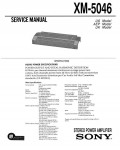 Сервисная инструкция Sony XM-5046