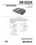 Сервисная инструкция Sony XM-552HX