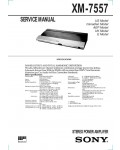 Сервисная инструкция Sony XM-7557