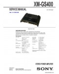 Сервисная инструкция SONY XM-GS400