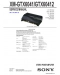 Сервисная инструкция SONY XM-GTX6041, 60412